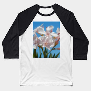 Soft White Blooms Baseball T-Shirt